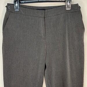 AK Anne Klein Women's Gray Stretch Career Business Dress Pants Slacks 8P‎ Petite